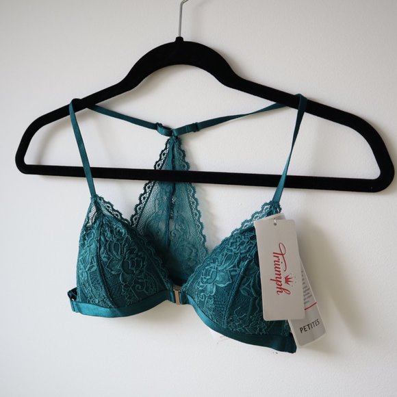 Triumph Petites Teal Bra Size Small, New With Tags - Picture 2 of 13